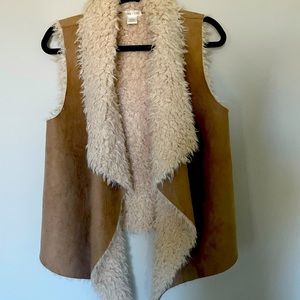 Faux fur vest